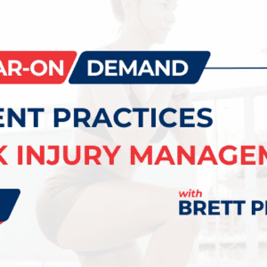 Current Practices in Musculoskeletal Injury Management